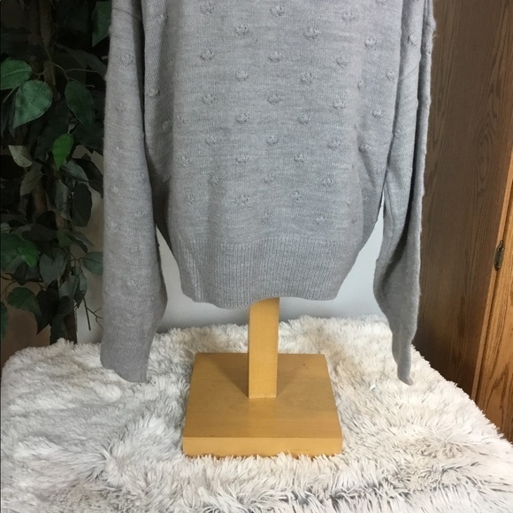 Vylette Bauble stitch heather gray sweater jrs. XXL NWT - Picture 7 of 14